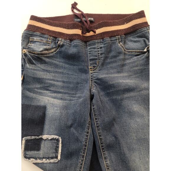 Vanillastar Girls Youth Distressed Denim With Elastic Waist Jeans Size 12 - Picture 2 of 4